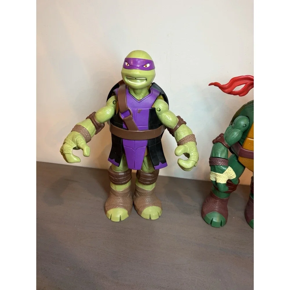 Big Teenage Mutant Ninja Turtle TMNT Playmate 2012 Donatello 11.5 & Raphael 10